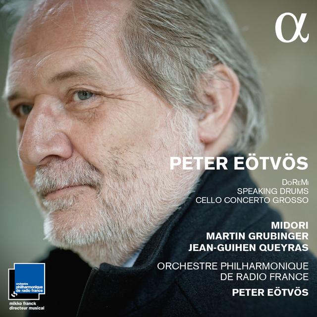 Album cover art for Eötvös: Violin Concerto No. 2 "DoReMi" - Cello Concerto Grosso & Speaking Drums