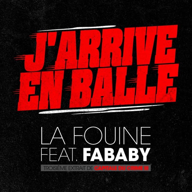 Album cover art for J'arrive en balle