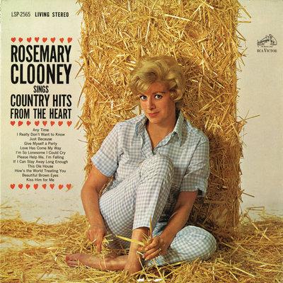 Album cover art for Rosemary Clooney Sings Country Hits from the Heart