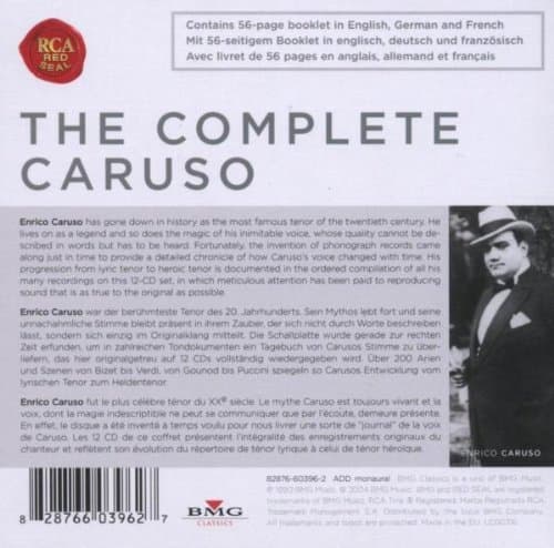 Album cover art for The Complete Caruso