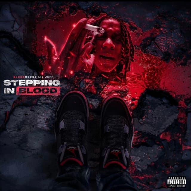 Album cover art for Stepping in Blood