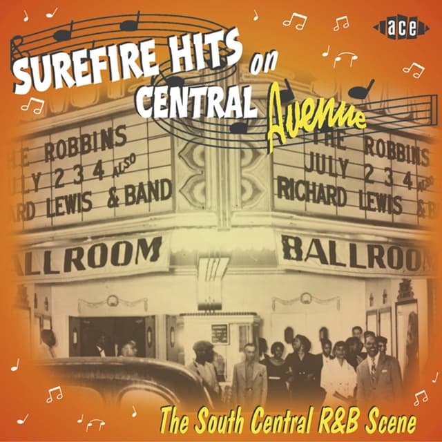 Album cover art for Sure Fire Hits On Central Avenue: The South Central R&b Scene