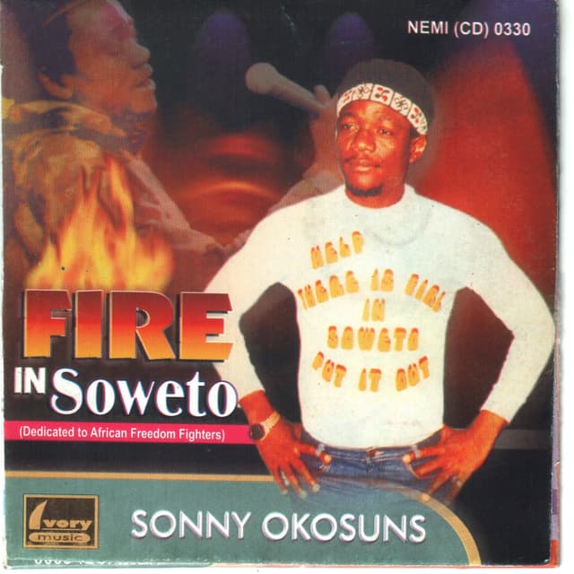 Album cover art for Fire In Soweto