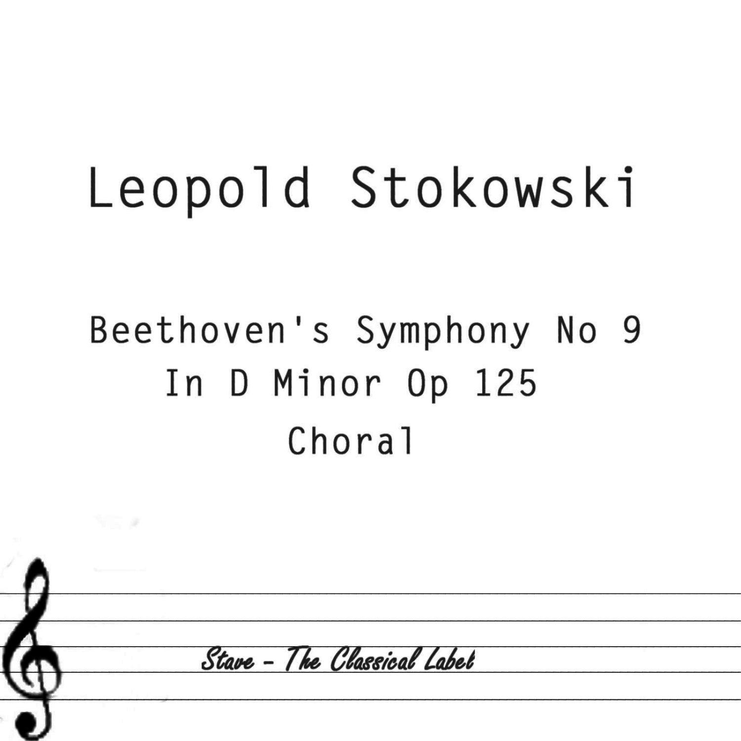 Beethoven's Symphony No 9 In D Minor Op125 Chorale
