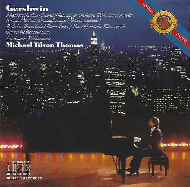 Album cover art for Gershwin: Rhapsody in Blue - Second Rhapsody - Preludes - Unpublished Piano Works