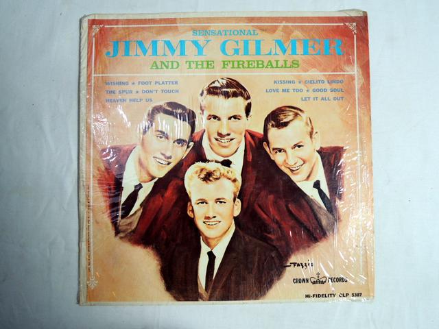 Album cover art for Sensational Jimmy Gilmer and the Fireballs
