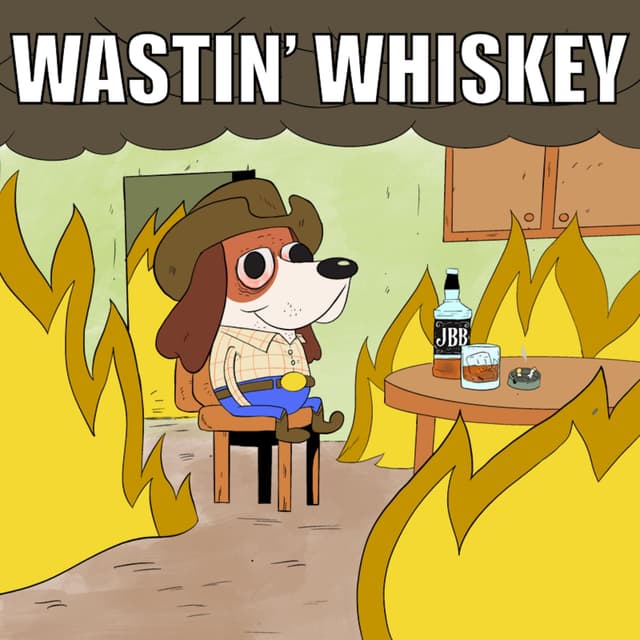 Album cover art for Wastin' Whiskey