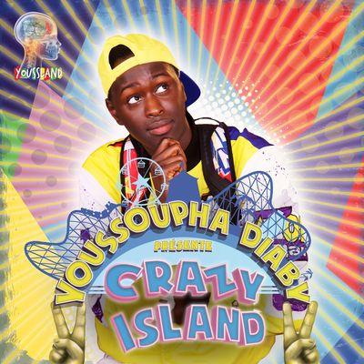 Album cover art for Crazy Island
