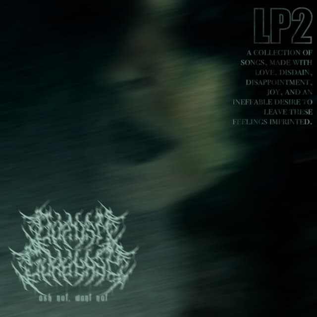 Album cover art for ask not, want not