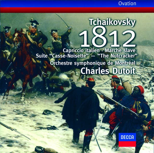 Album cover art for Tchaikovsky: 1812 Overture; Capriccio Italien; Nutcracker Suite etc.