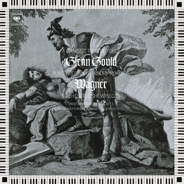 Album cover art for Glenn Gould Plays His Own Transcriptions of Wagner Orchestral Showpieces