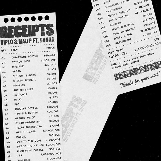 Album cover art for Receipts