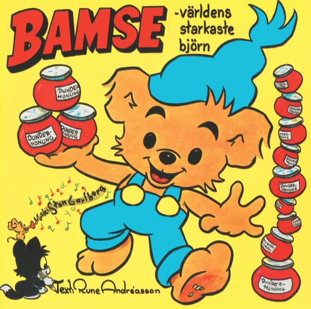 Album cover art for Bamse - världens starkaste björn