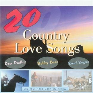 Album cover art for 20 Country Love Songs Vol. 1