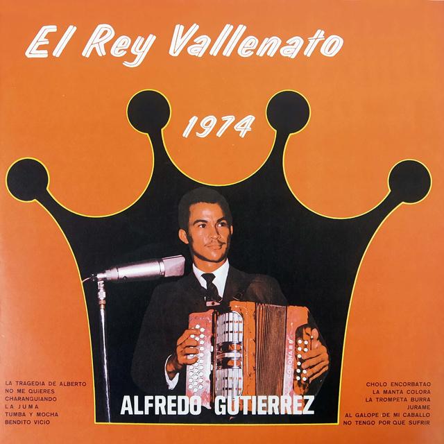 Album cover art for El Rey Vallenato 1974
