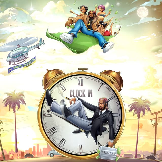 Album cover art for Clock In/Green Speech