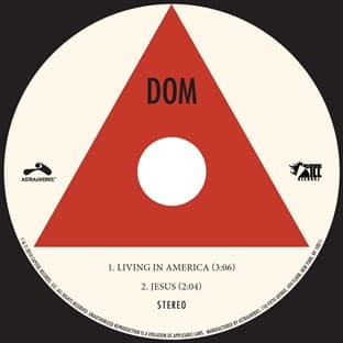 Album cover art for Living In America / Jesus