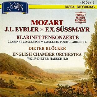 Album cover art for Mozart, Eybler, Süssmayr: Klarinettenkonzerte