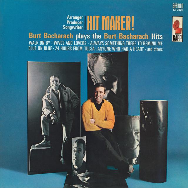 Album cover art for Hit Maker! Burt Bacharach Plays the Burt Bacharach Hits