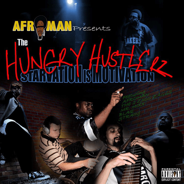 Album cover art for The Hungry Hustlerz : Starvation Is Motivation