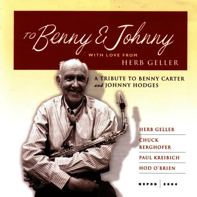 Album cover art for To Benny & Johnny With Love from Herb Geller