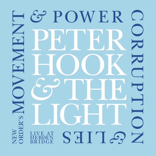 Album cover art for New Order’s “Movement” & “Power, Corruption & Lies” Live at Hebden Bridge