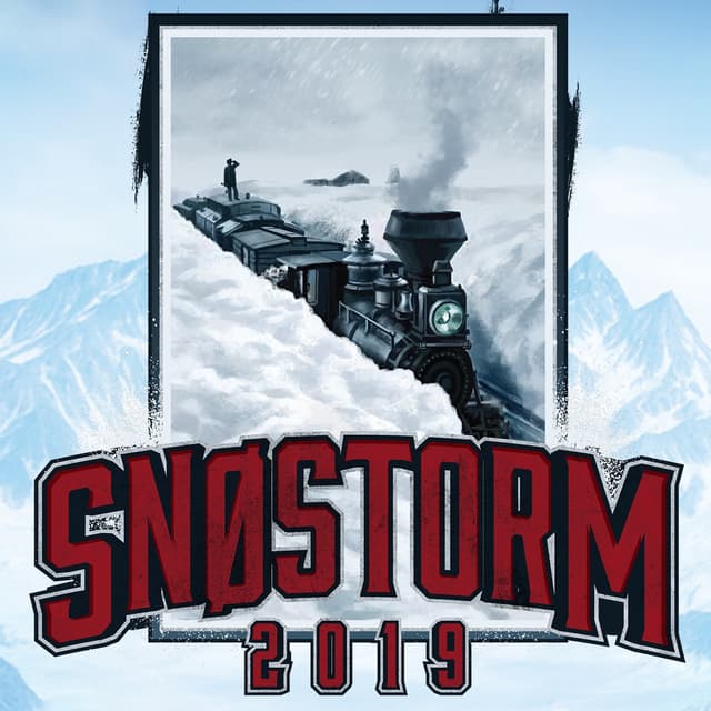 Album cover art for Snøstorm