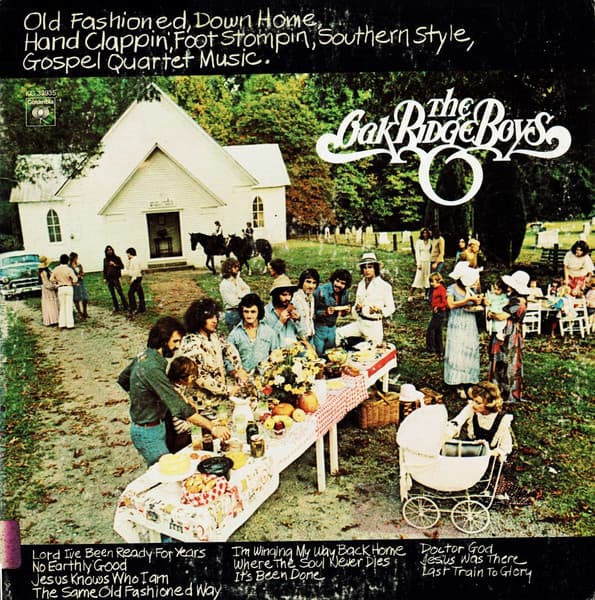Album cover art for Old Fashioned, Down Home, Hand Clappin', Foot Stompin', Southern Style, Gospel Quartet Music