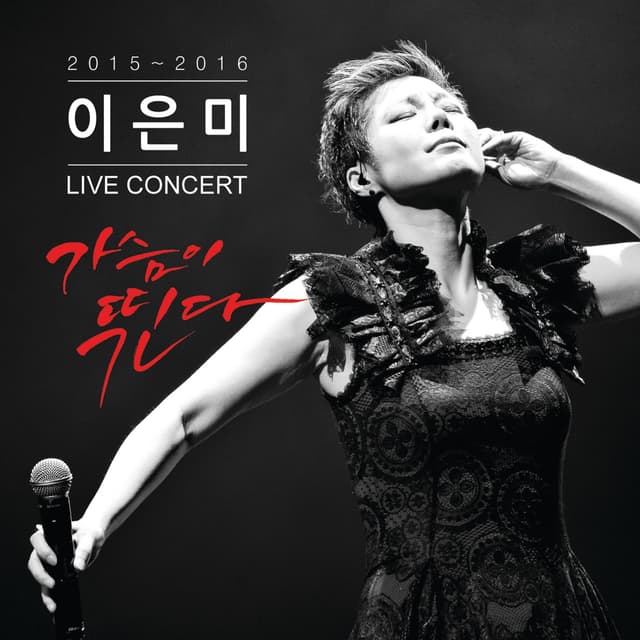 Album cover art for 이은미 LIVE CONCERT 가슴이 뛴다