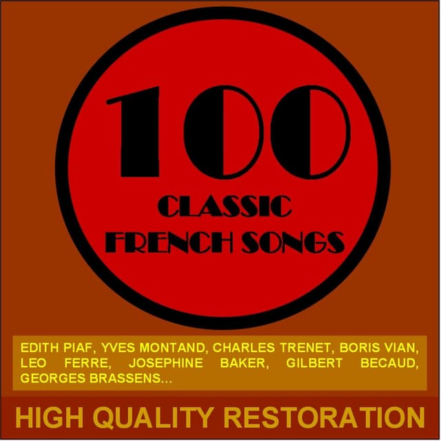 Album cover art for 100 Classic French Songs
