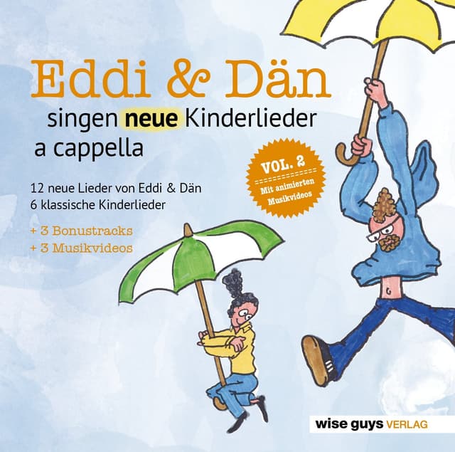 Album cover art for Eddi & Dän singen neue Kinderlieder a cappella