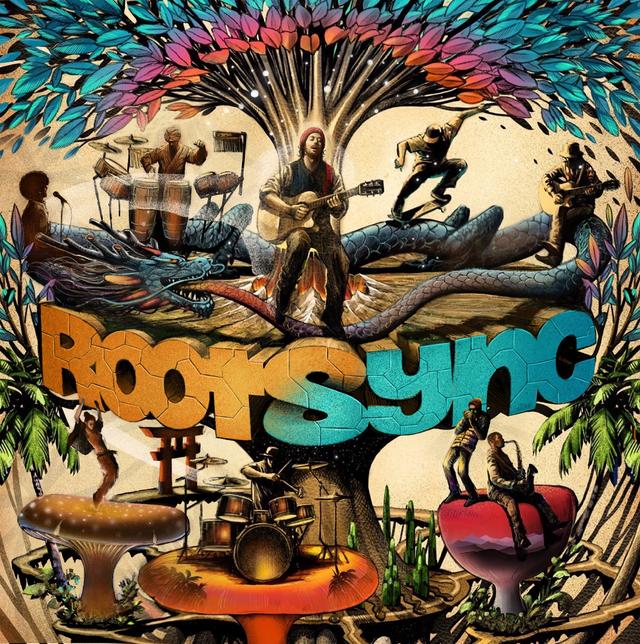 Album cover art for Roots in Sync