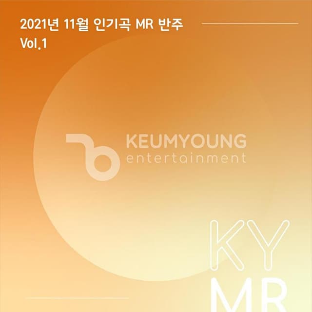 Album cover art for 2021년 11월 인기곡 MR 반주 Vol.1