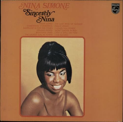 Album cover art for Sincerely Nina
