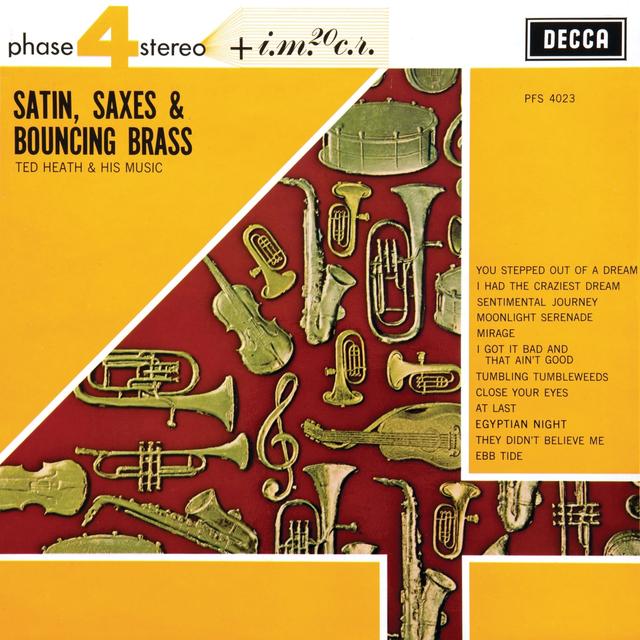 Album cover art for Satin, Saxes & Bouncing Brass