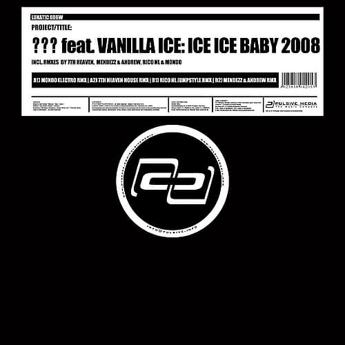 Album cover art for Ice Ice Baby 2008