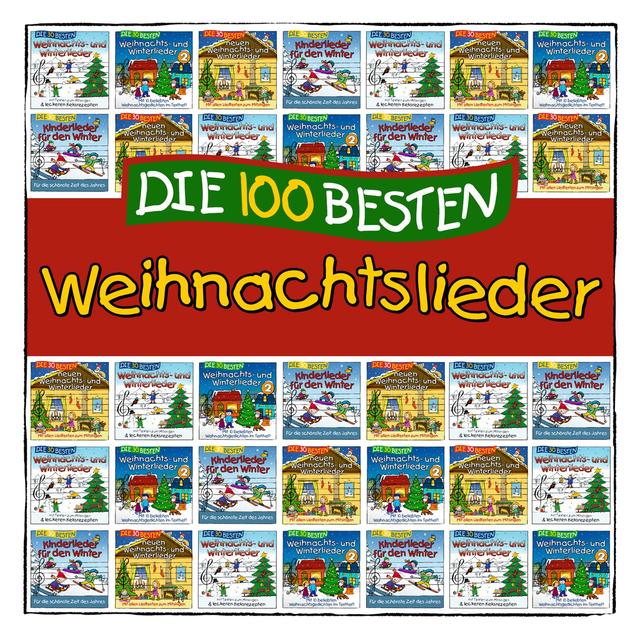 Album cover art for Die 100 besten Weihnachtslieder für Kinder