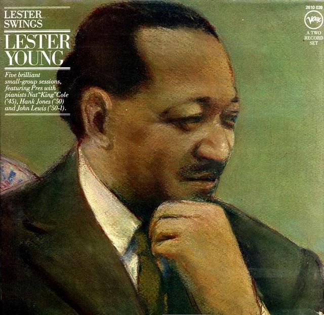 Album cover art for Lester Swings