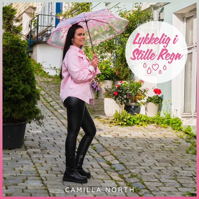 Album cover art for Lykkelig i Stille Regn