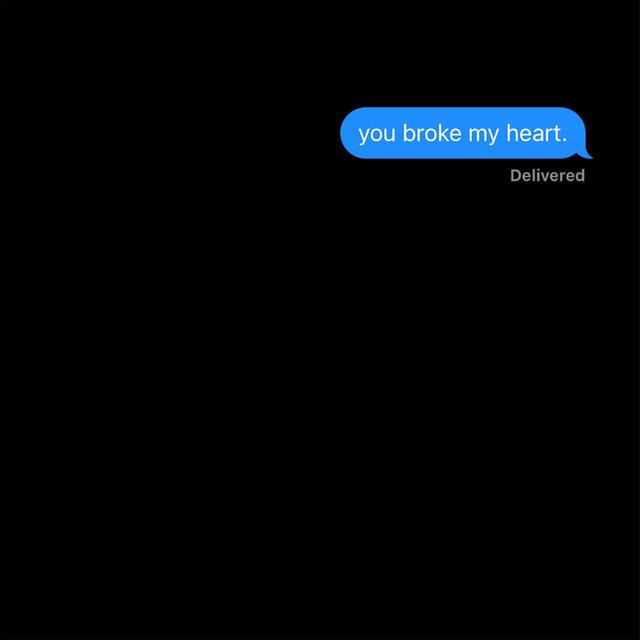 Album cover art for you broke my heart