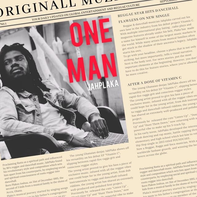 Album cover art for One Man