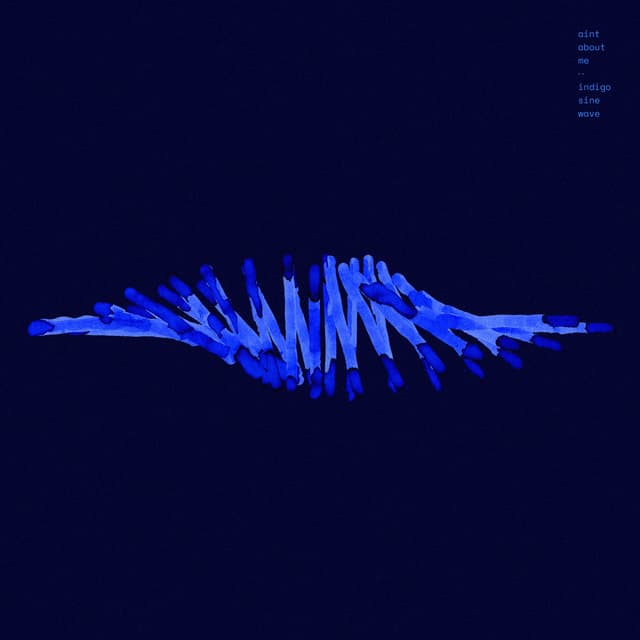Album cover art for indigo sine wave