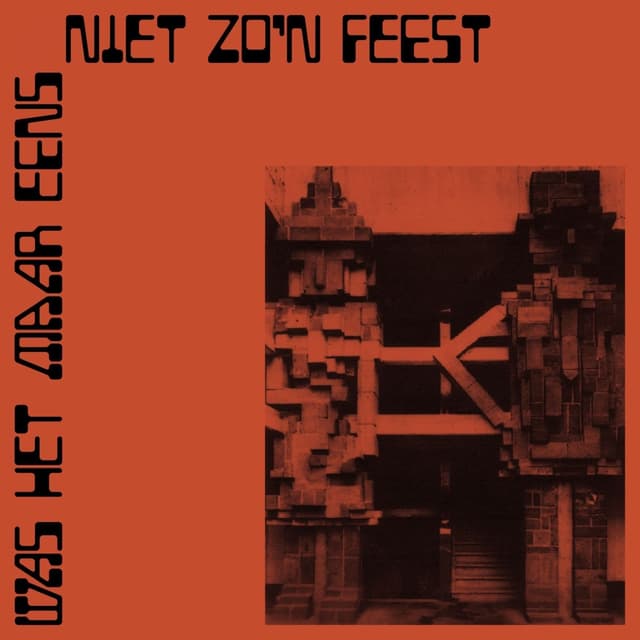 Album cover art for Was het maar eens niet zo'n feest
