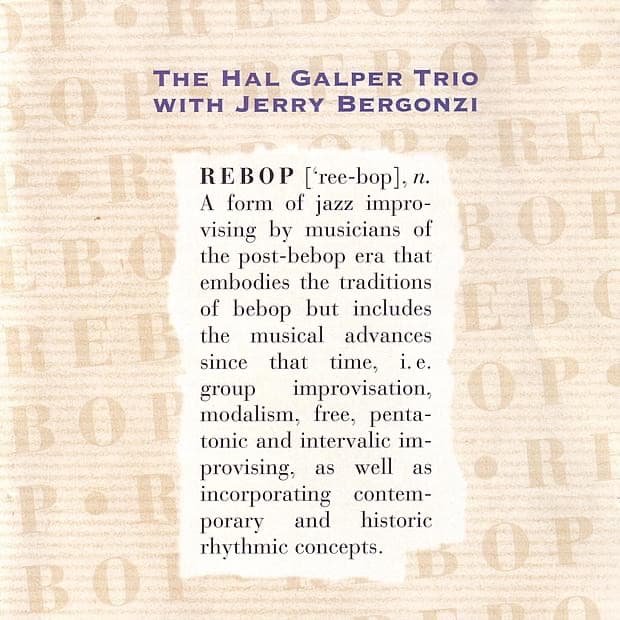 Album cover art for Rebop
