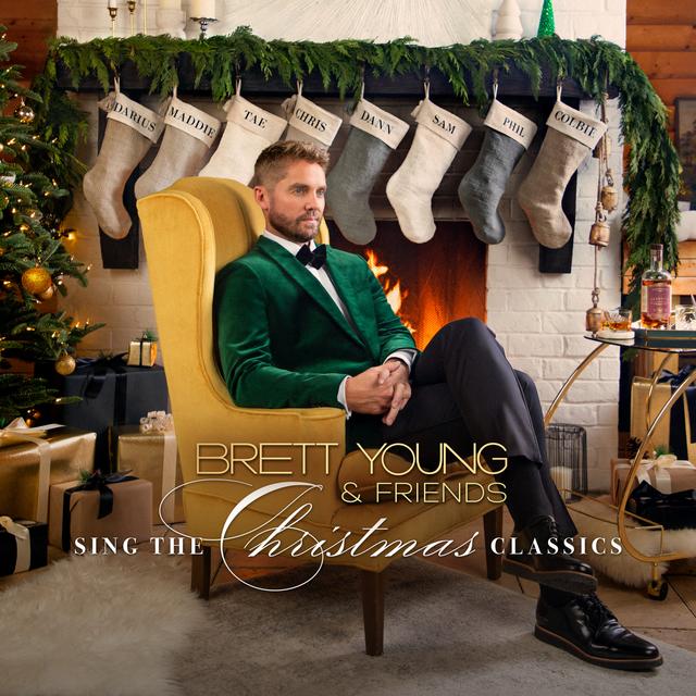 Album cover art for Brett Young & Friends Sing the Christmas Classics