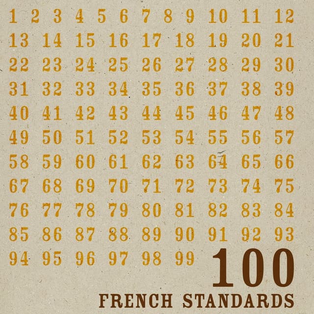 Album cover art for 100 French Standards