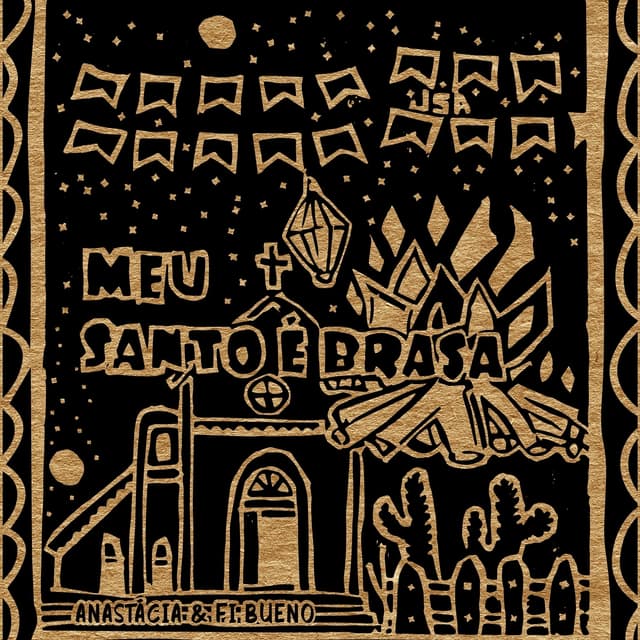 Album cover art for Meu Santo É Brasa