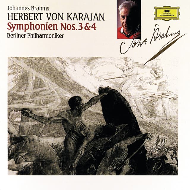 Album cover art for Brahms : Symphonies Nos. 3 & 4