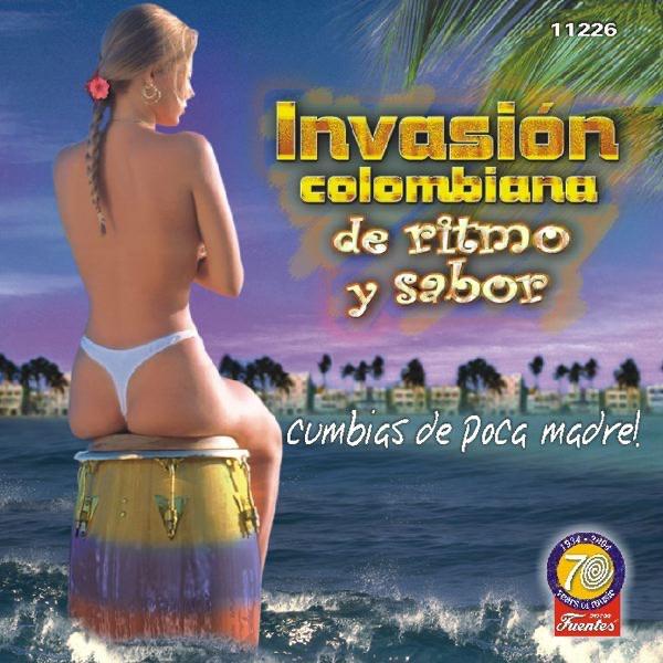 Album cover art for Invasion Colombiana De Ritmo Y Sabor