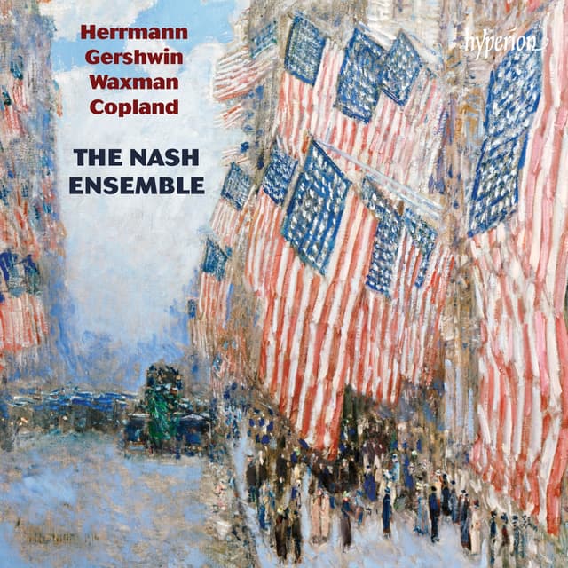 Album cover art for Herrmann, Gershwin, Waxman & Copland: American Chamber Music